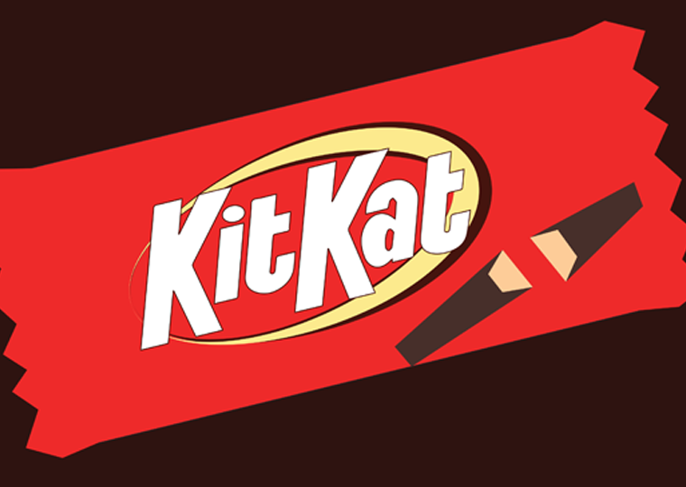 zoomed in on the kitkat